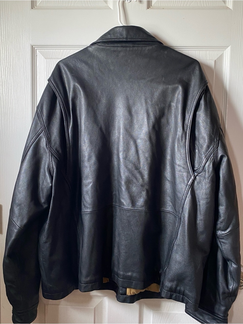 The Original James Dean Leather Jacket Men XXL Black Bomber The Original Classic - Picture 5 of 16